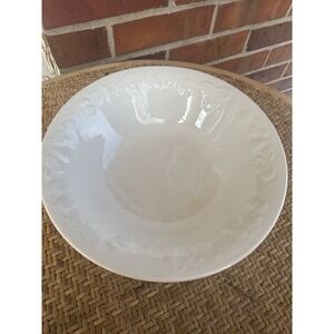Orchard White Embossed Serving Bowl 9.5" Tabletops Unlimited Floral